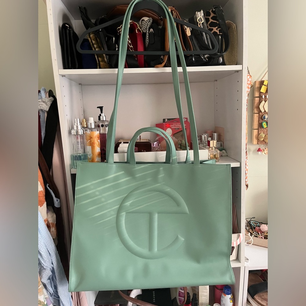 Telfar Large Sage Shopping Bag. NWOT